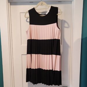 Joseph Ribkoff Black and Pink Mini Dress